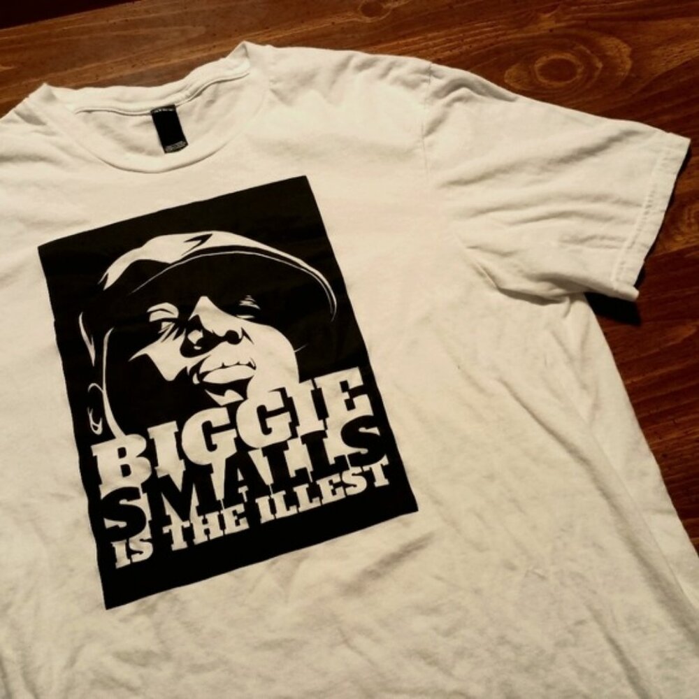 BIGGIE SMALLS T-SHIRT - Large //Notorious BIG rap music illest tee shirt